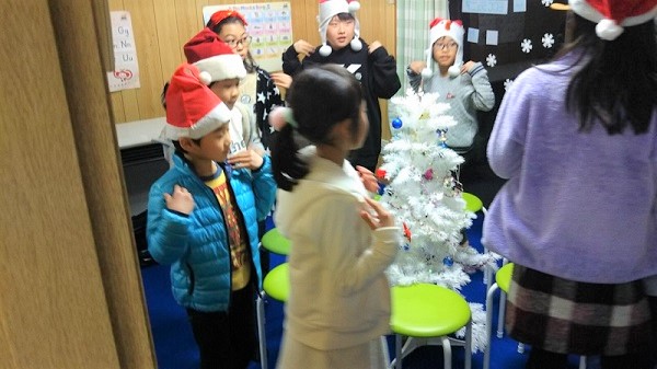 18クリスマスパーティー Eccジュニア 江南今市場教室