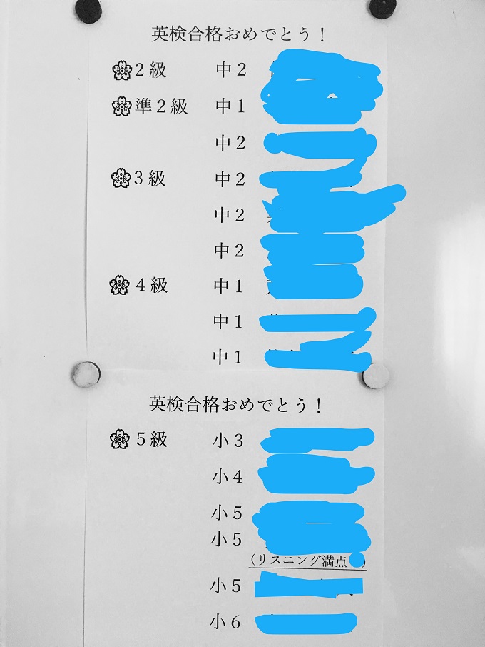 ht0109762018年度英検??合格者は27名でした。