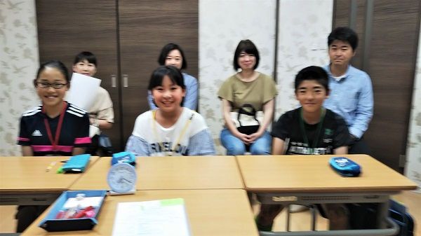 7月24日（水）小学5年生クラス ECCに入学して初めての参観日。「ちょっと緊張したけど楽しかった。」