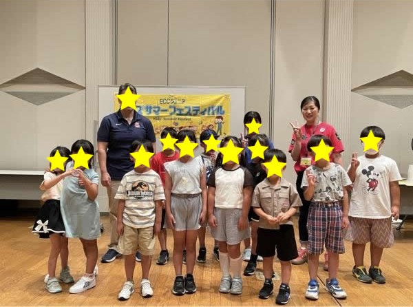 ECCジュニア上野台台天白教室で開催したキッズサマーフェスティバルイベントの様子
