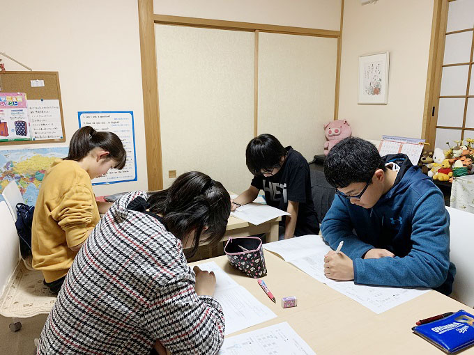 名古屋市緑区有松 英会話 ECC清水山<br>がんばる中3生♪