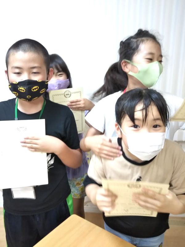 7月20日（月）小学4年生クラス　第１回暗唱大会