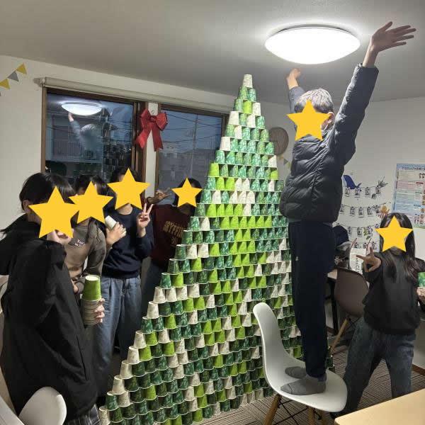 ECCジュニア光陽台教室で行われたクリスマスイベントの様子