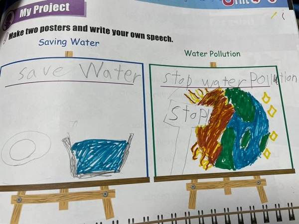 6年生の水質汚染に関するプロジェクト