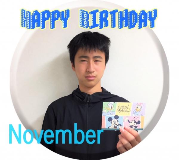 ☆Happy Birthday☆　11月生まれのお友だち