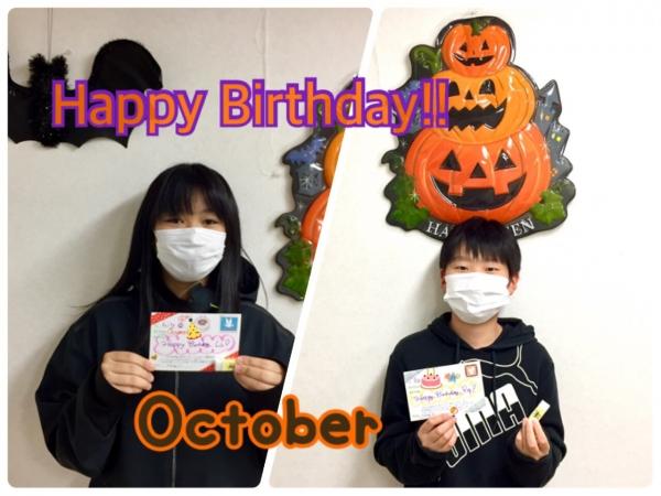 Happy Birthday☆10月生まれのお友だち