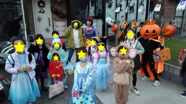 ハロウィン Trick or treating 2022