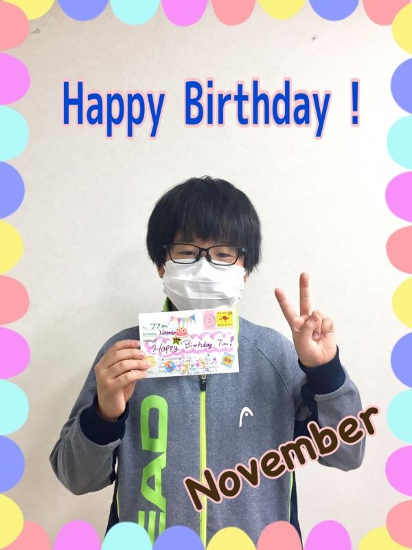 Happy Birthday☆11月生まれのお友だち