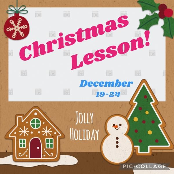 Christmas Lesson !