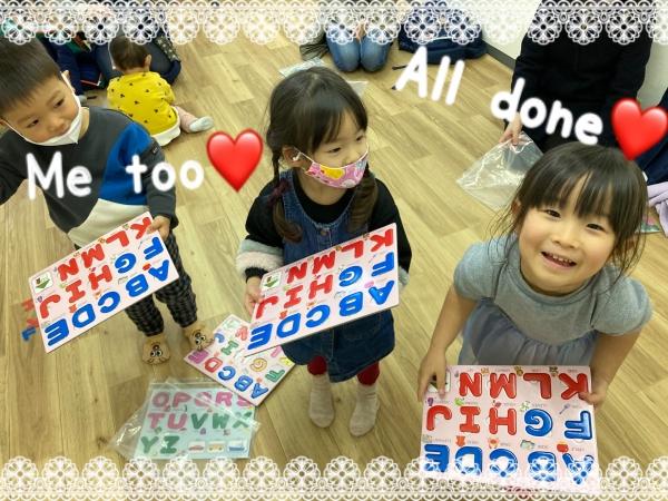 アルファベットパズル大好き！2〜3歳児さん★