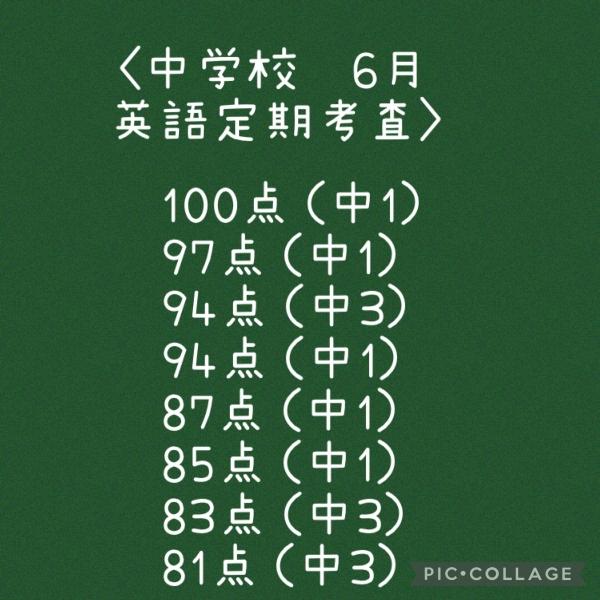 ht133220 中学生定期考査結果