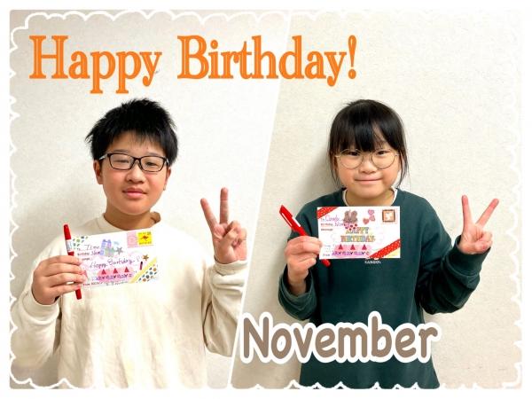 Happy Birthday☆11月生まれのお友だち