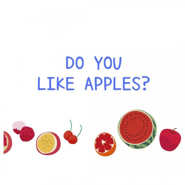 幼児クラス　Do you like apples?