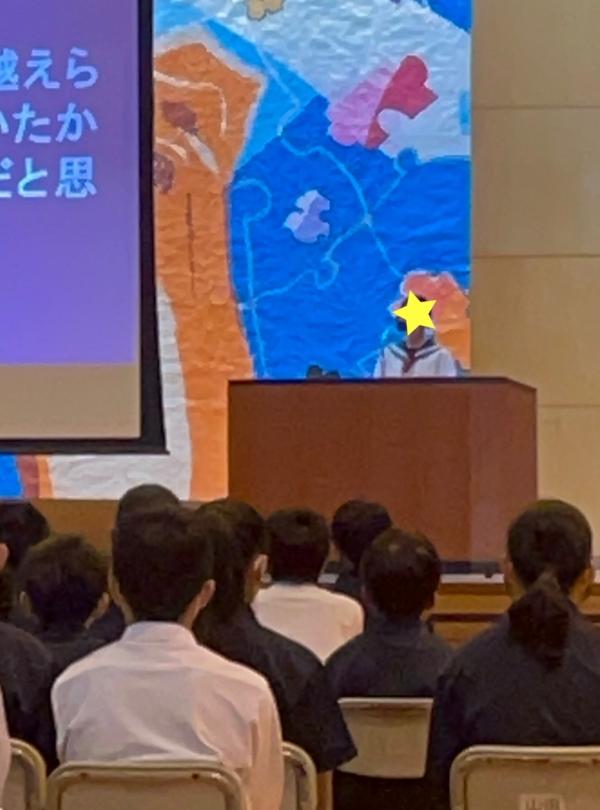 学校祭で英語スピーチ