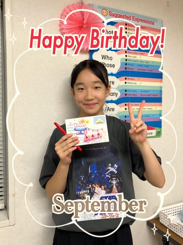 Happy Birthday☆9月生まれのお友だち