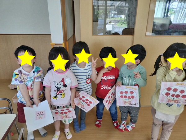 母の日クラフトをしました