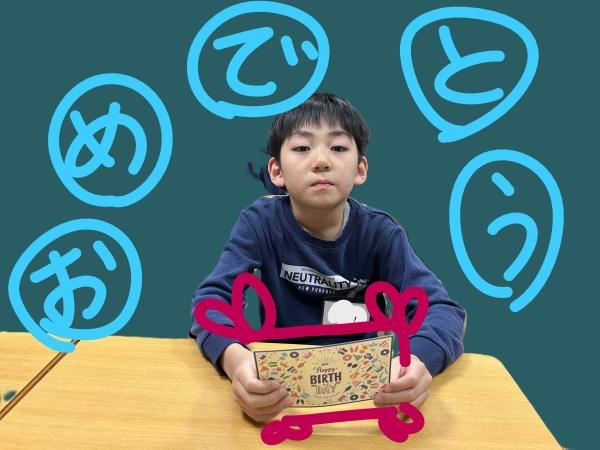 4月25日　Happy Birthday! １つクラスが上がったよ