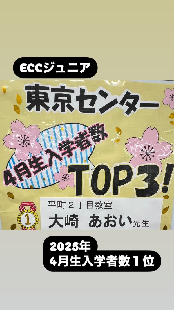 2025年都内23区新規入学1位