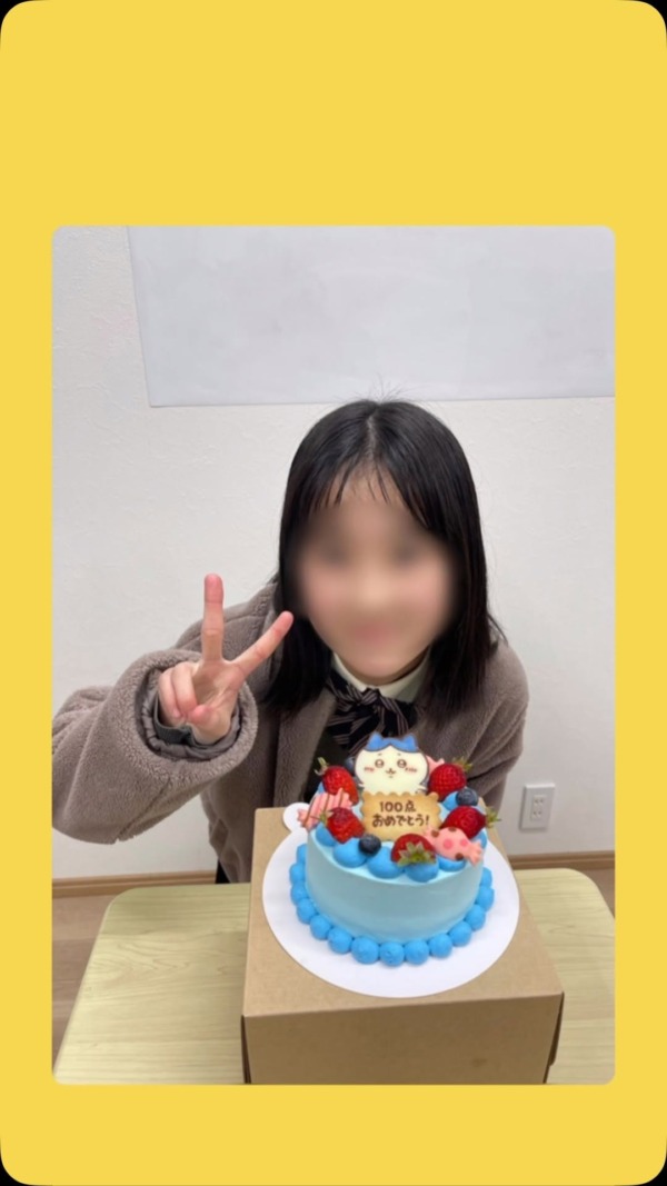 100点ケーキ♪