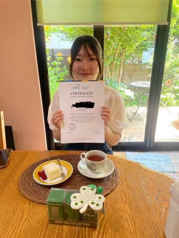 ht133302 卒業生がアイルランドの短期留学を終えて遊びに来てくれました♪