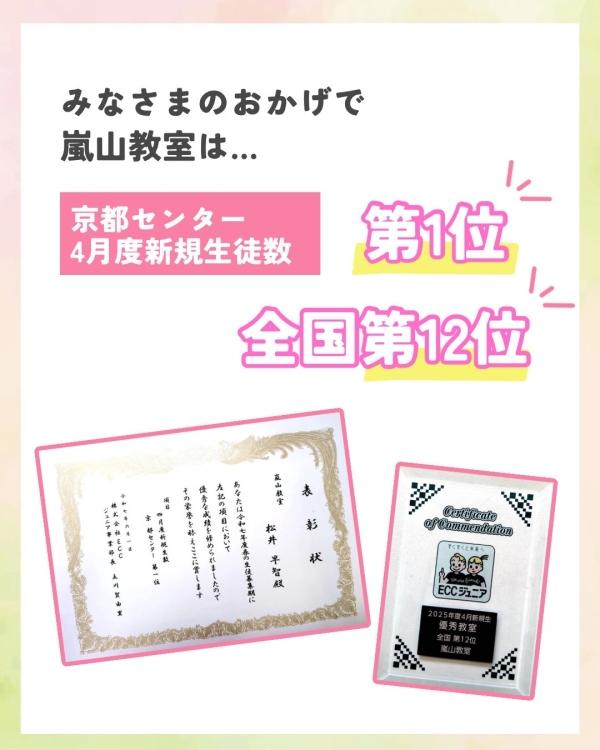 【ご報告と感謝】