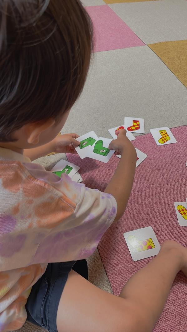 〔年少〕靴下のペアを作ろう！