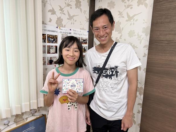 6月23日　Happy Birthday！ 今日はお父様とご一緒に♪