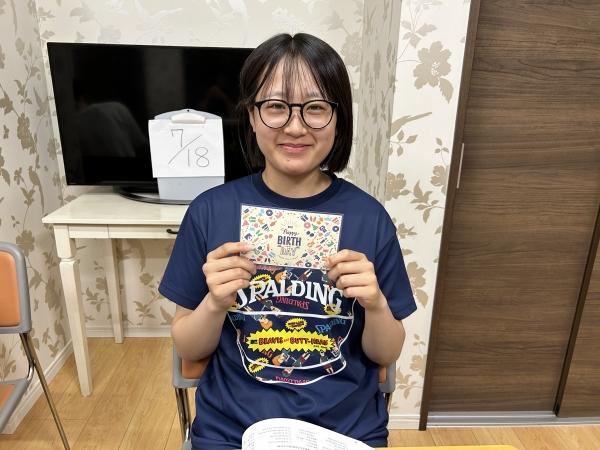 7月18日　Happy Birthday！ お誕生日はいつでもいいね。