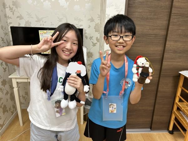 7月25日　小学４年生、英語の発表、動画をご覧ください。