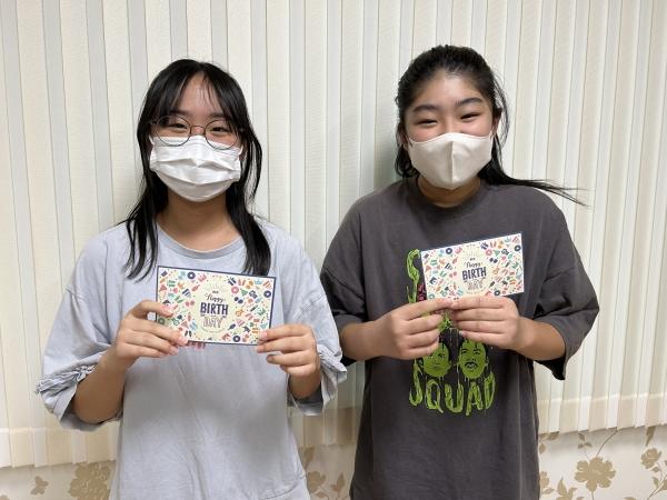 8月19日　Happy Birthday！二人並んで、お誕生日！