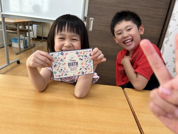 8月21日  Happy Birthday! お誕生日カード、嬉しいね。