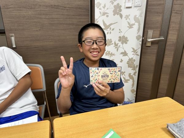 8月25  Happy Birthday! 来ましたお誕生日、嬉しいです！