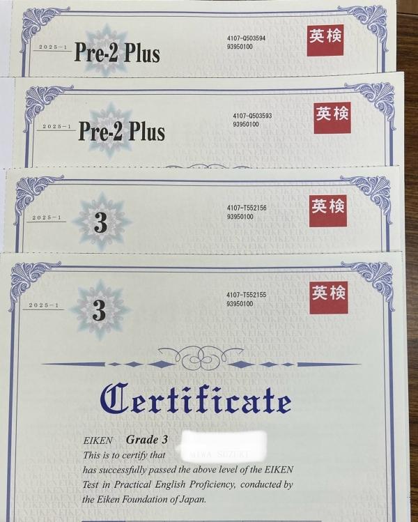 2025年第1回英検®結果