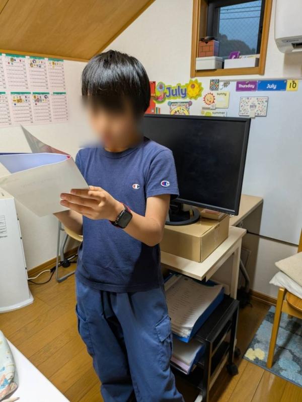 ht131764 スーパーラーニング音読発表会(PAクラス)R.M.君(小6)