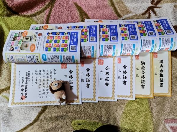 2025年度　8月日本漢字能力検定　合格者