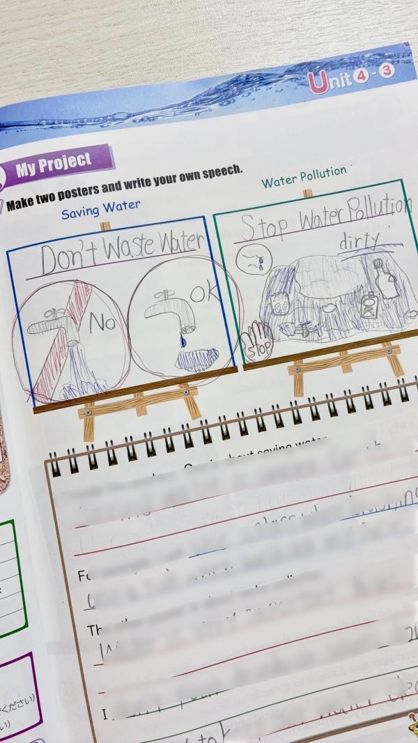 【高学年木曜・金曜】「水の大切さ」を伝えるポスター作り