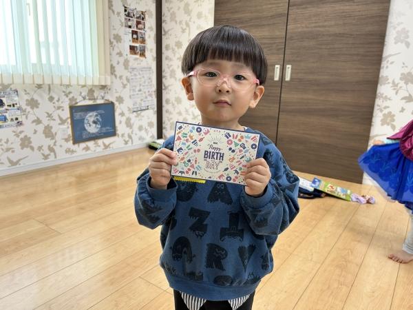 10月25日　Happy Birthday! お誕生日カードだ！