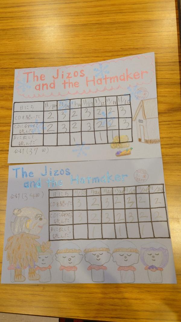 ht121481a スーパーラーニング読書カード。少しでも楽しく読書でいるようにオリジナルのカードを作ってくださいました。