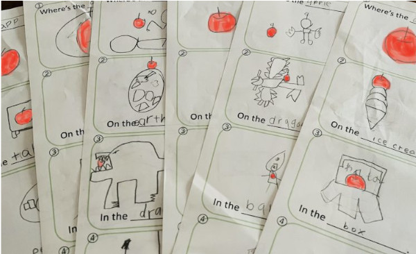 4コマまんがをつくったよ！