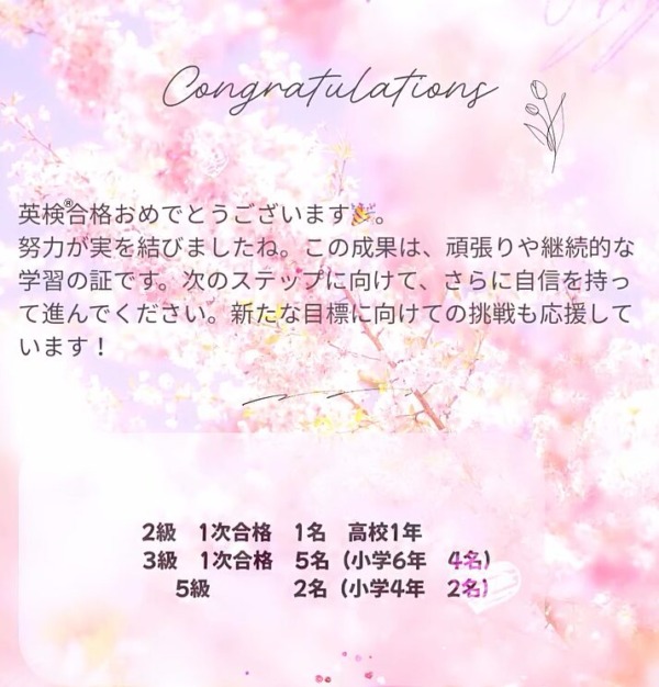 英検®合格実績