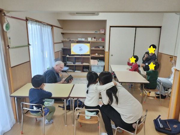 花園教室、ＰＴ（3歳児）クラスも保護者参観しました