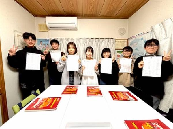 ht010546 2025/11/10 JA　中3クラス　ウィークリーテスト全員満点　おめでとう～☆