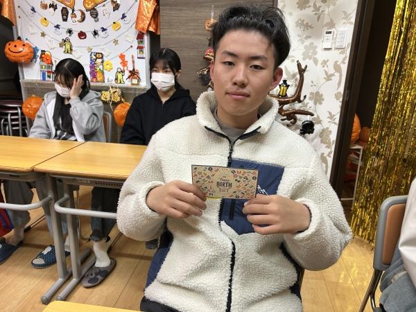 10月29日　Happy Birthday! これからも一緒頑張りましょう！