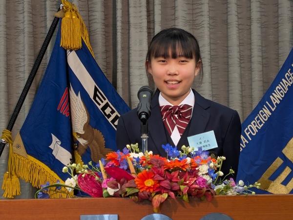 ECCジュニア中学生英語暗誦全国大会出場