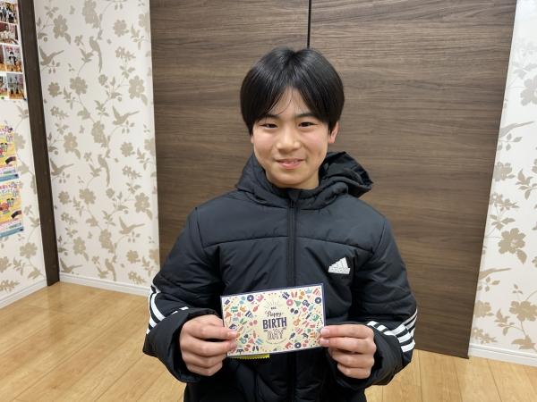 12月2日　Happy Birthday! ようこそ、ECCへ！また一緒に勉強しようね！