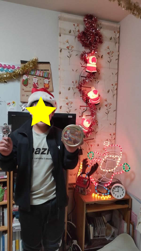 ht111660 中1男子も2学期を終えて、、Merry　Christmas＼(^o^)／