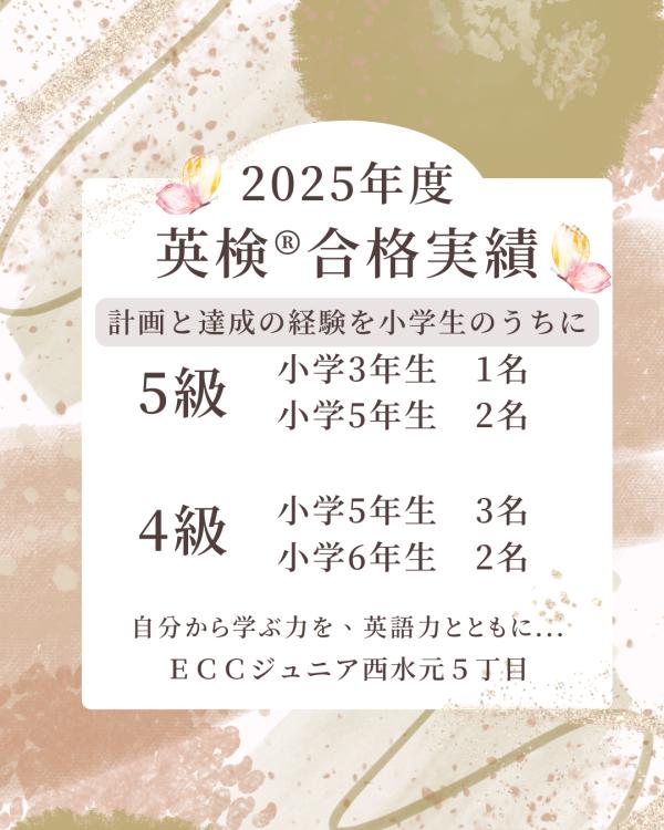 2025年度英検®合格実績