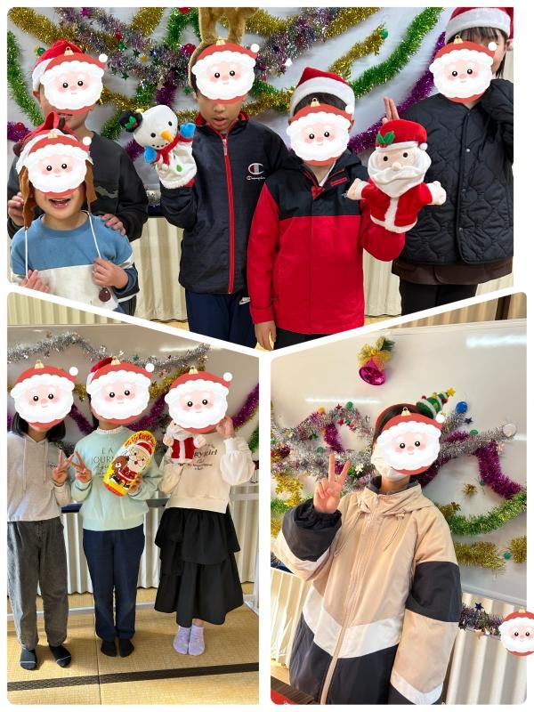 ht300430 クリスマスパーティーでは教室をみなさんで飾ります。動きのあるゲームを楽しみます。クリスマスプレゼントもあります