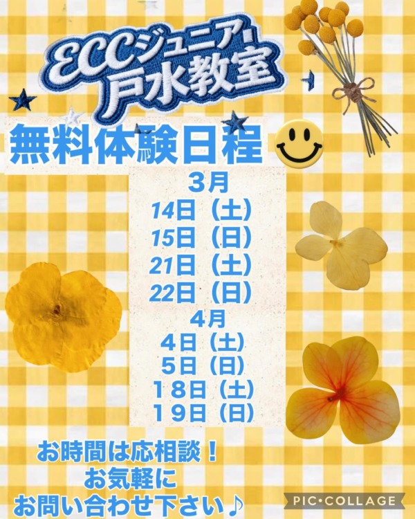 春からいっしょに英語を始める仲間を募集中です！