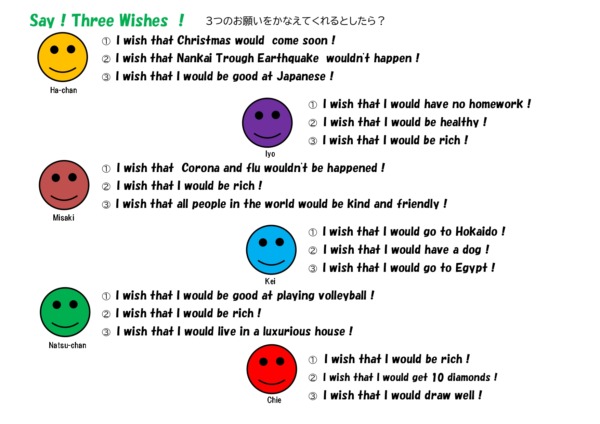 Say! Three Wishes!